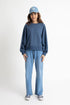 Midnight Blue Cropped Sweatshirt